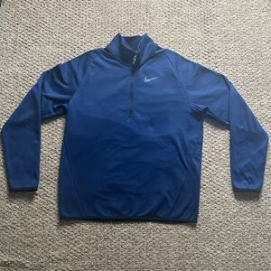 Nike Men's Performance Blue Half-Zip Jacket